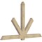 Ekena Millwork Kennewick Rough Sawn Timber Gable Bracket, Douglas Fir, 96"W x 60"H x 4"D x 6"F, 15/12 Pitch GBW096X60X0406KEN00RDF - alternate 5